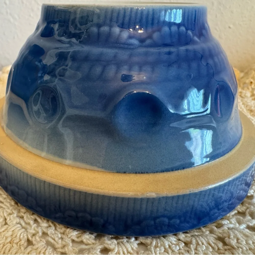 Vintage Blue Stoneware Bowl Set - Picture 15 of 16